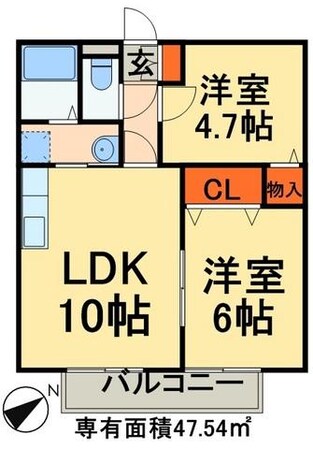 Ｋタウン宮野木Ｓの物件間取画像